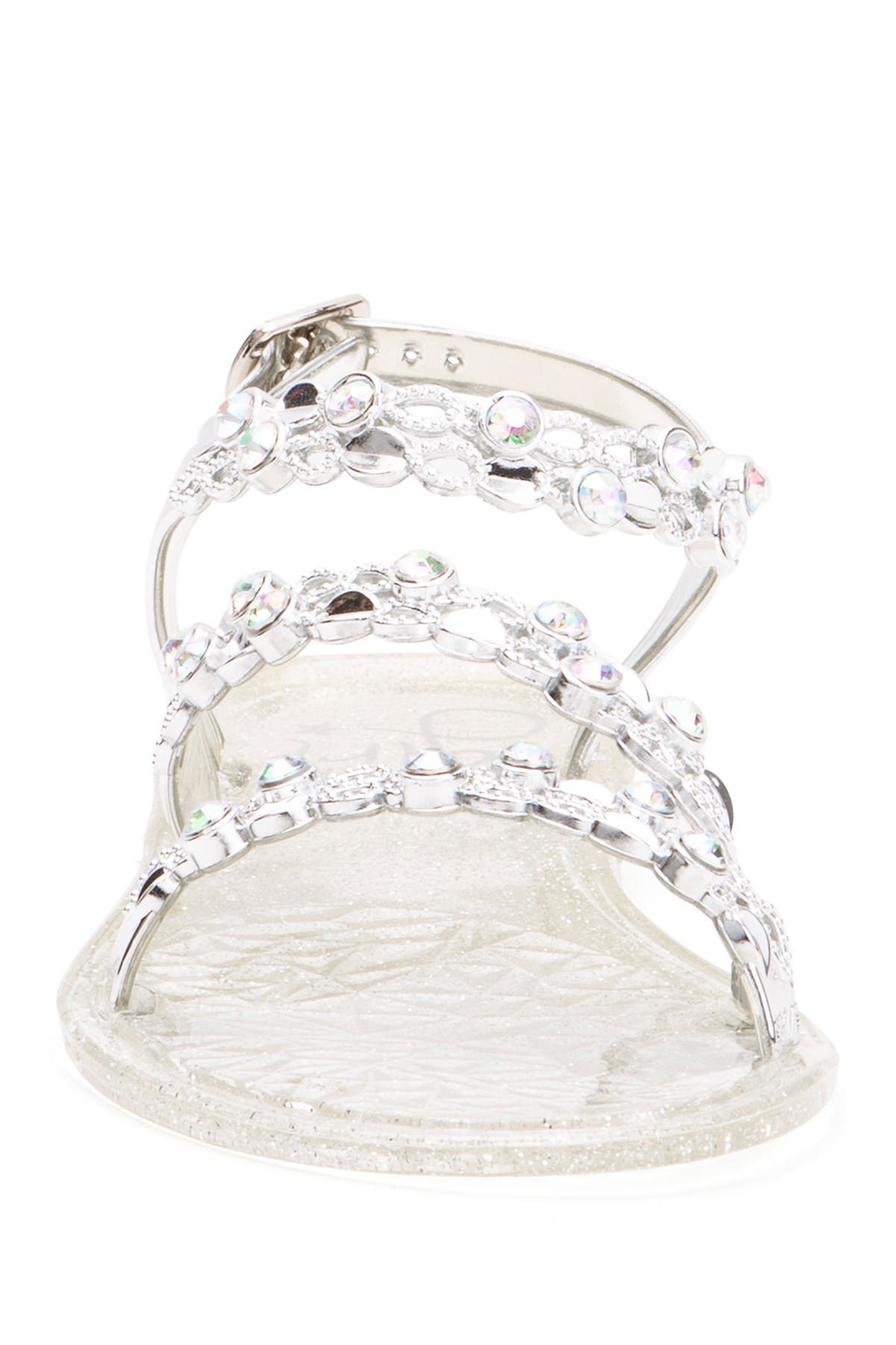 OLIVIA MILLER Embellished Jelly Sandal, Alternate, color, 