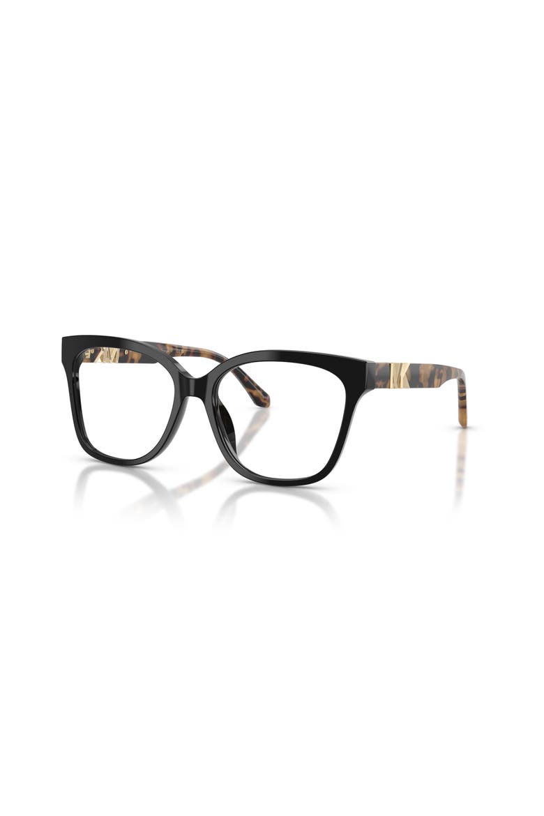 55mm Square optical glasses, Main, color, Black