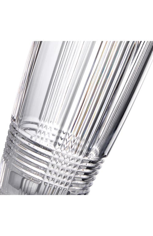 Waterford Lismore Crystal Glass And Stainless-steel Cocktail Shaker In Transparent