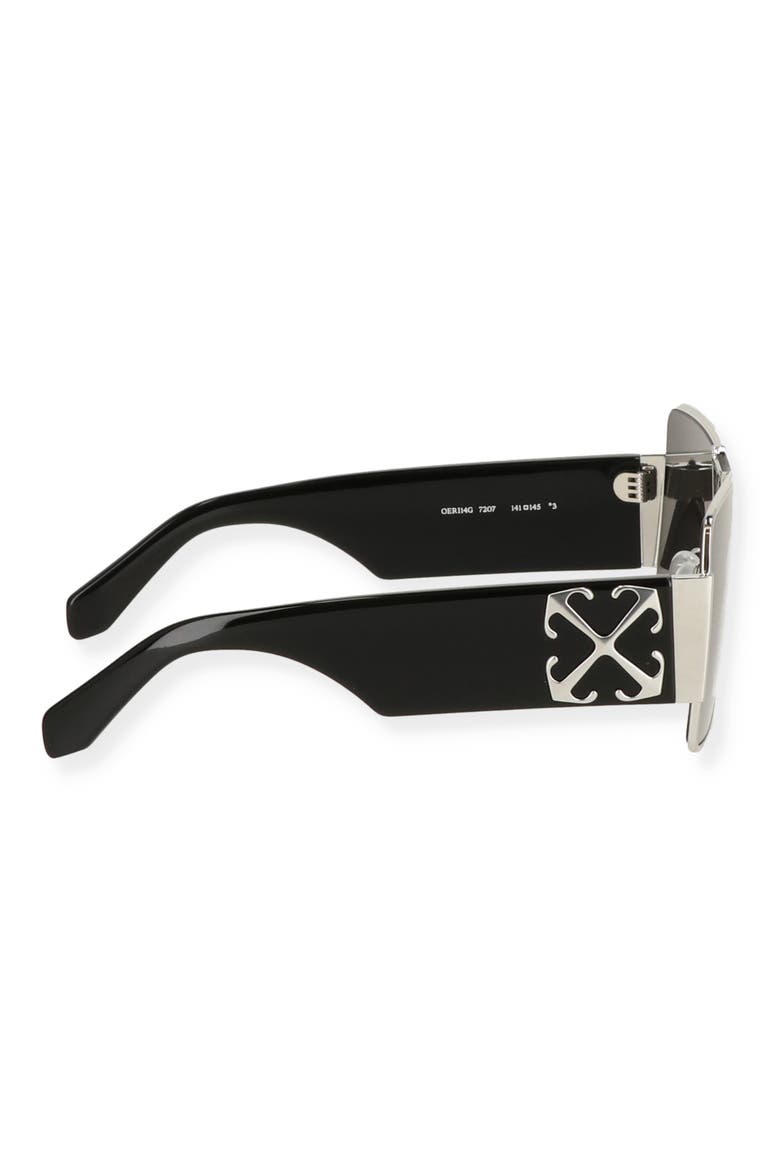 Square Sunglasses, Alternate, color, SILVER DARK GREY