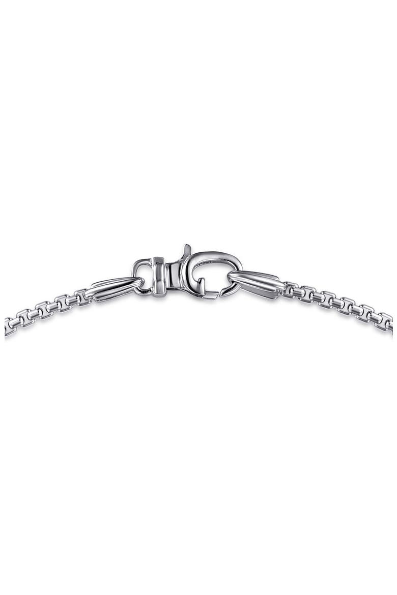 Men's Facets Sterling Silver Chain Necklace, Alternate, color, STERLING SILVER