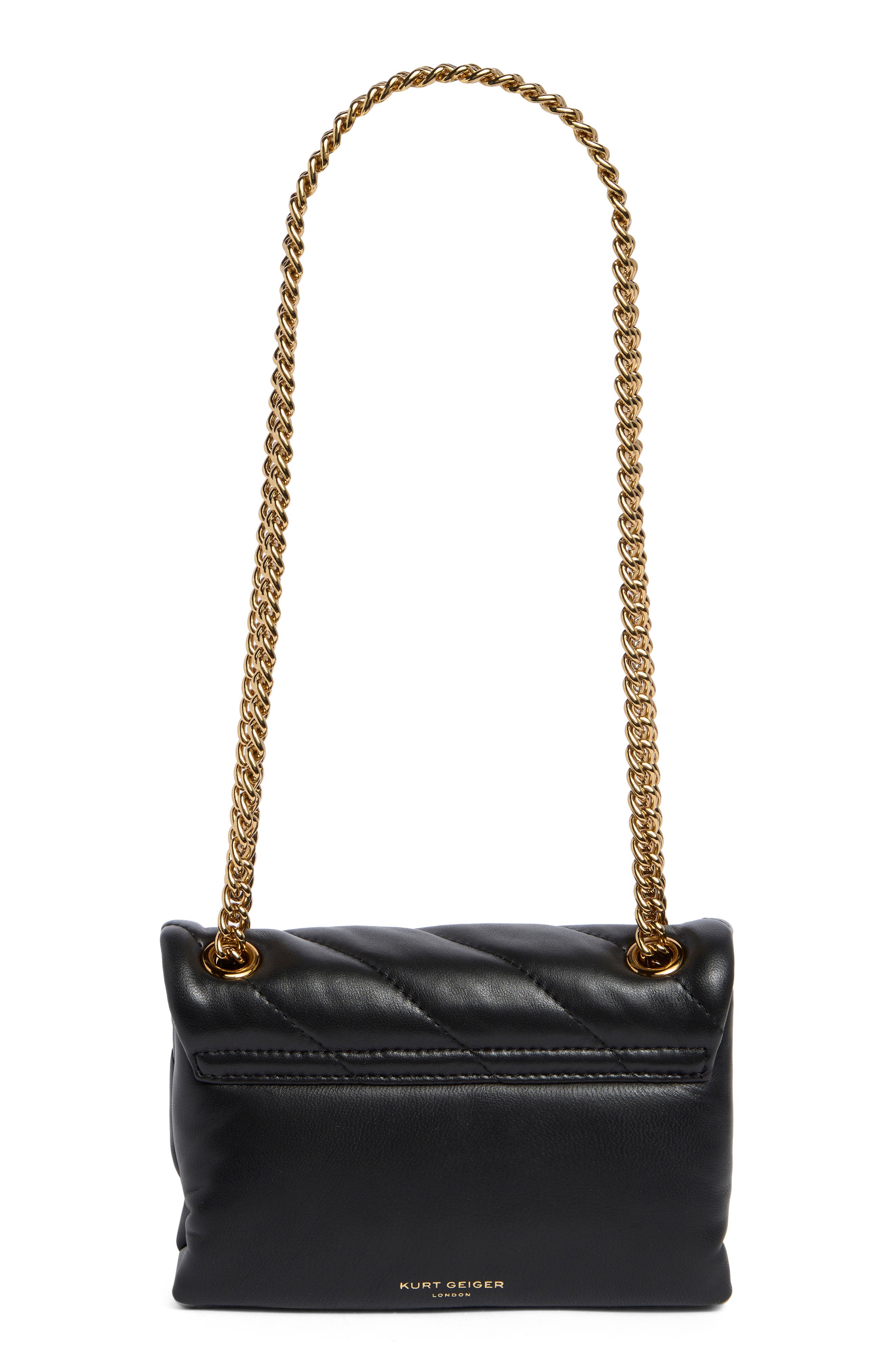 Kurt Geiger London Soho Mini Leather Bag, Alternate, color, Black