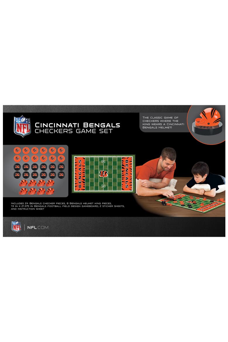 Cincinnati Bengals Checkers Board Game, Alternate, color, Multicolor