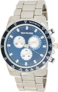 True Religion Round Tachymeter Bracelet Watch
