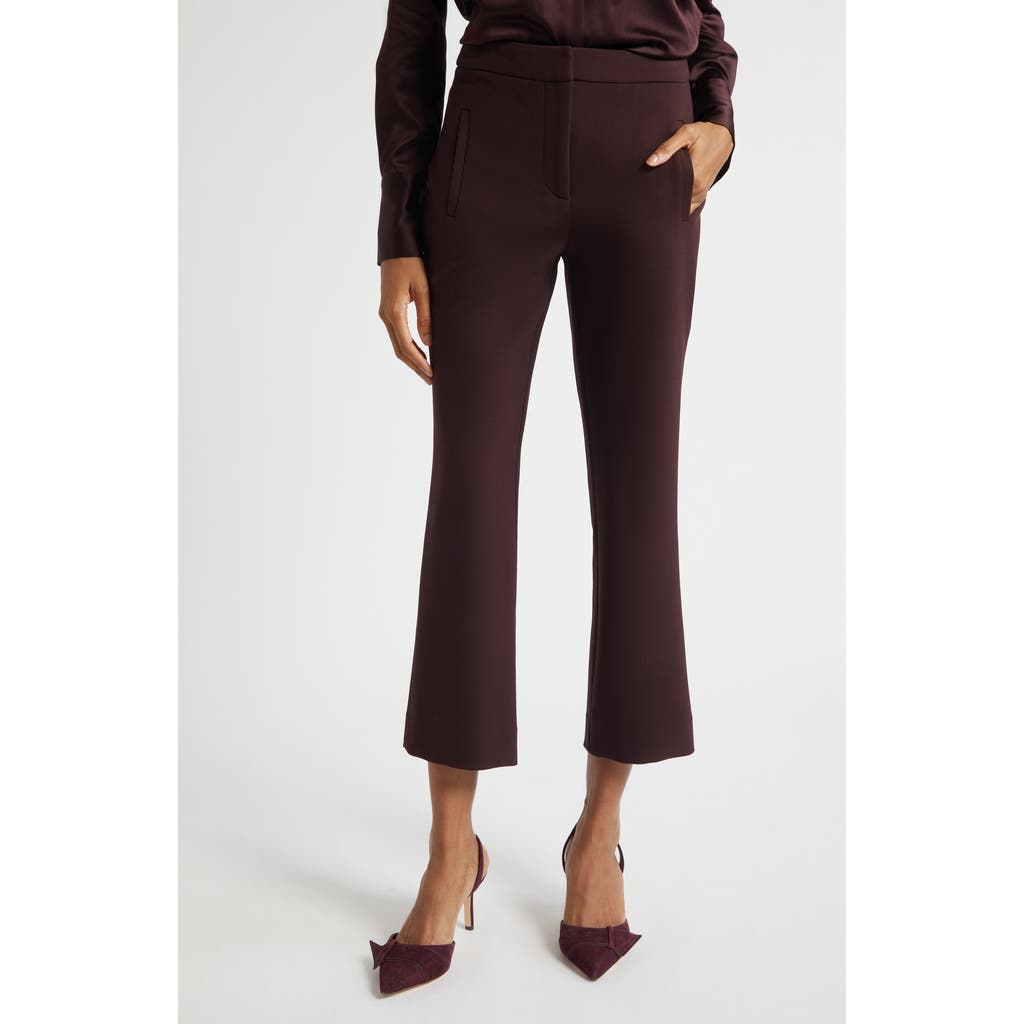 Veronica Beard Arte Crop Pants In Brown