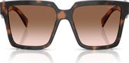 Prada 56mm Square Sunglasses