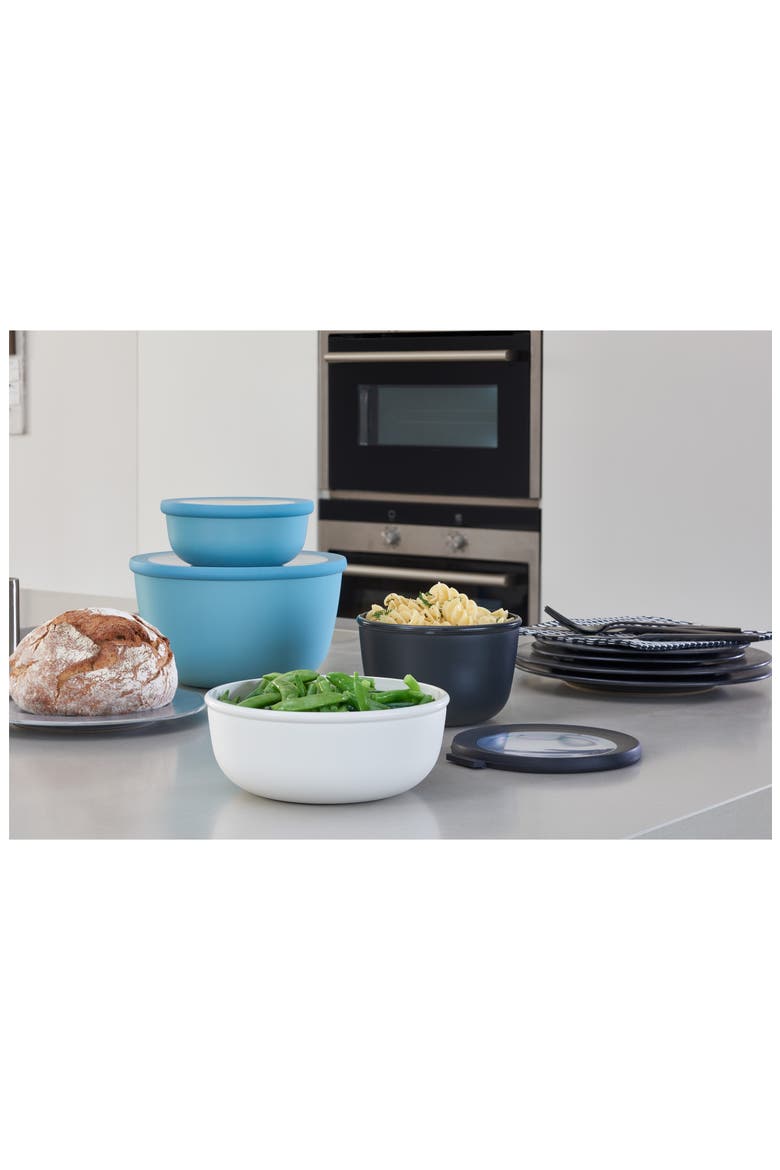 Cirqula Set of 4 Storage Bowls, Alternate, color, BLACK