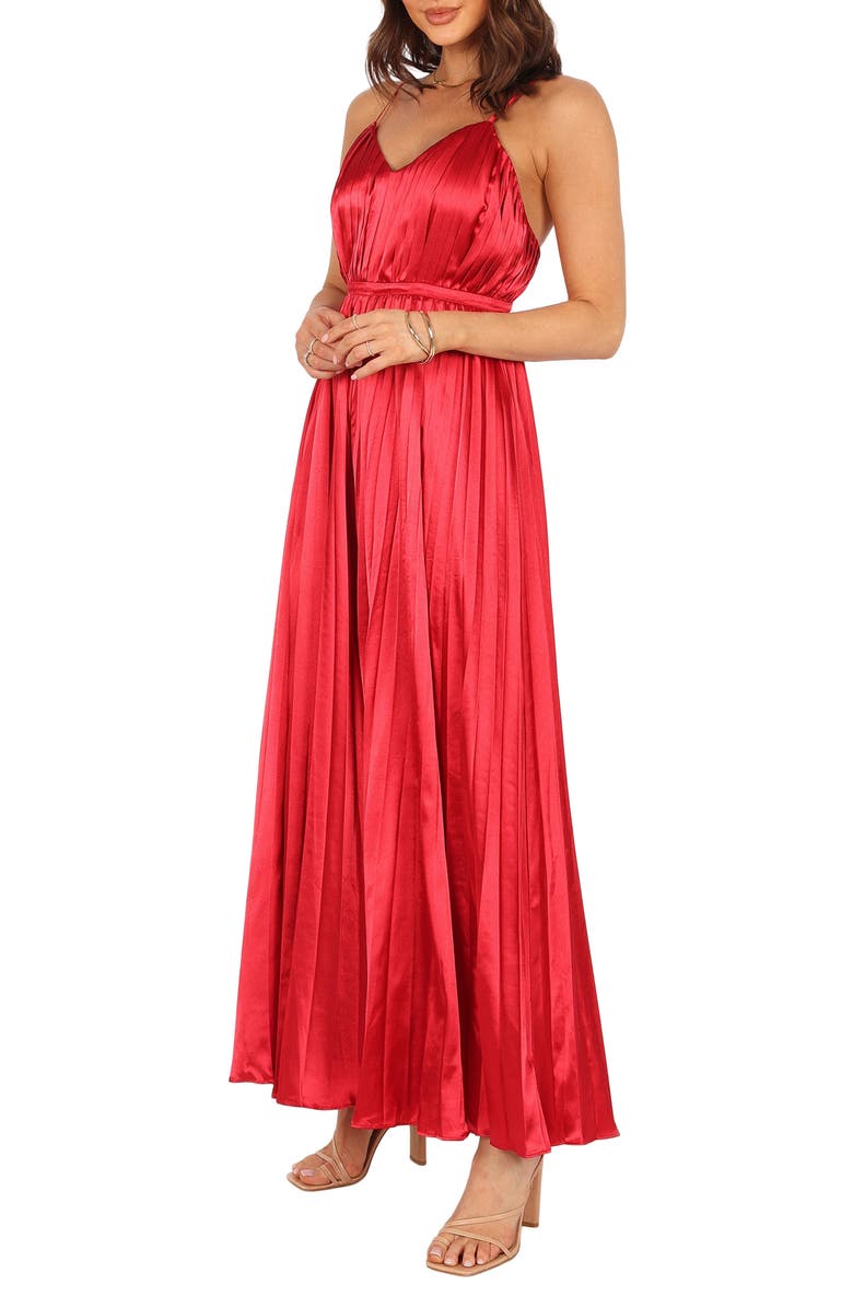 Petal & Pup Eden Pleated Wide Leg Jumpsuit, Alternate, color, 