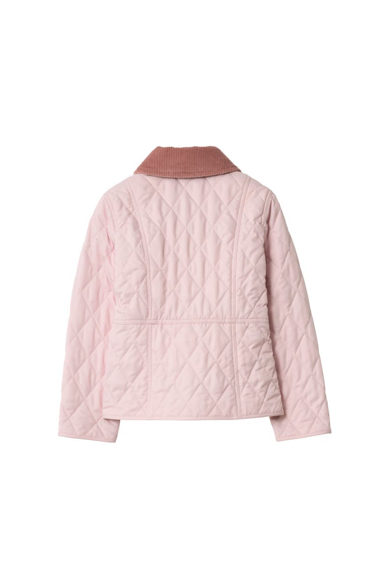 Girls' Quilted Barn Jacket, Alternate, color, Light pink