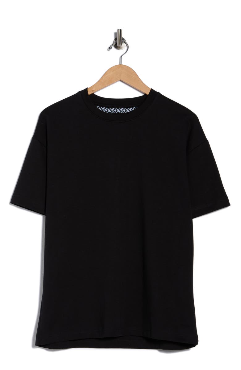 DENIM AND FLOWER Midweight Stretch Cotton T-Shirt, Main, color, Black