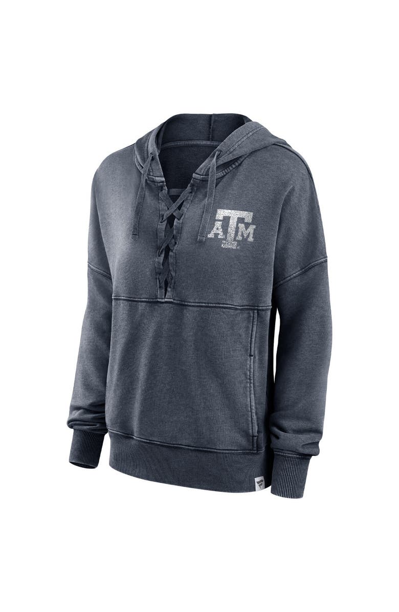 FANATICS Women's Fanatics Branded Heathered Charcoal Texas A&M Aggies Overall Speed Lace-Up Pullover Hoodie, Alternate, color, Heather Charcoal