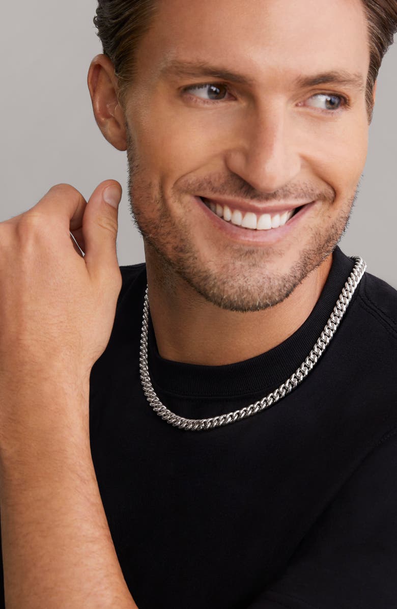 LAGOS Anthem Curb Chain Necklace, Alternate, color, Silver