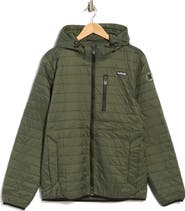 Hurley Balsami Quilted Nylon Hooded Jacket