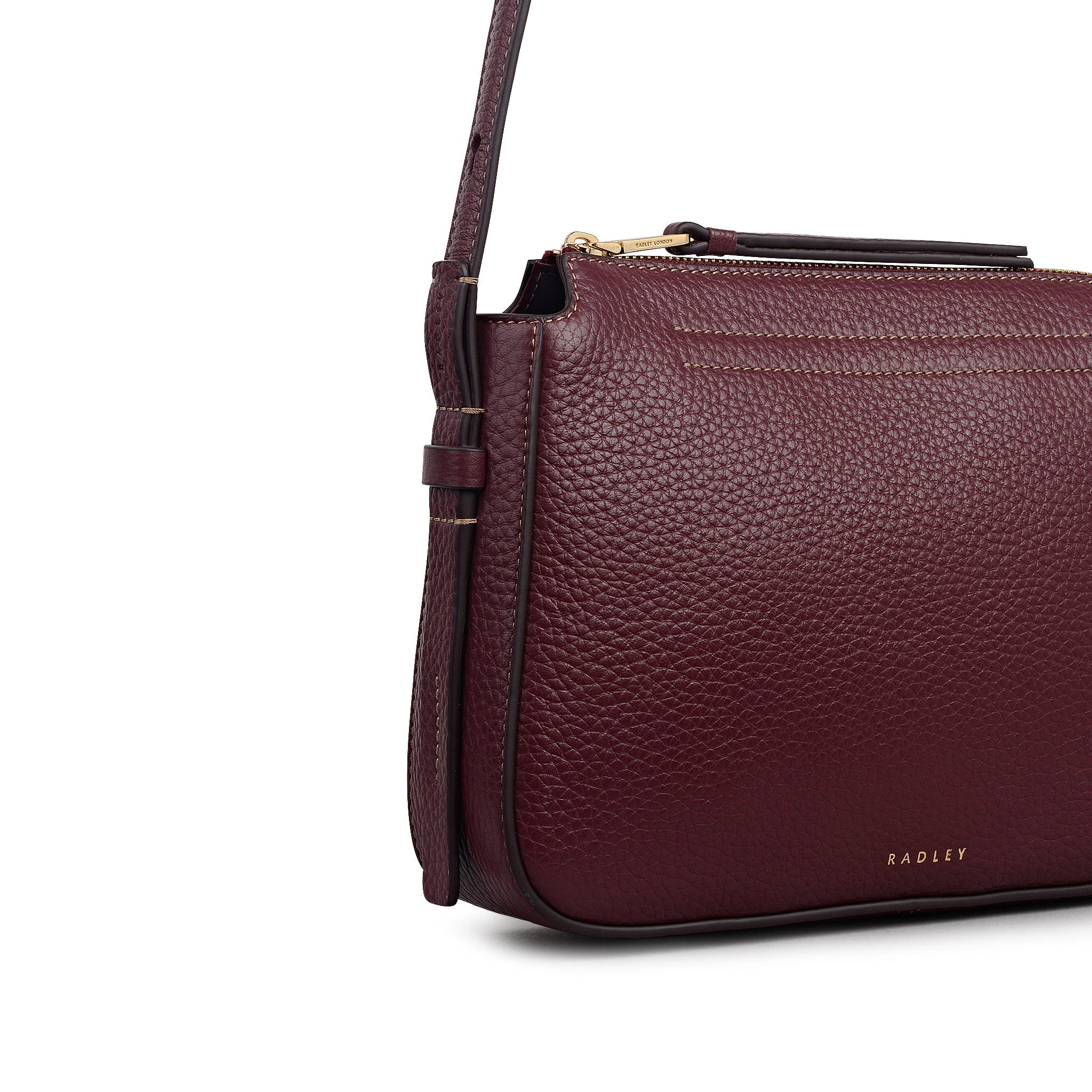 Oak Street Small Ziptop Crossbody Bag, Alternate, color, Dark Cherry