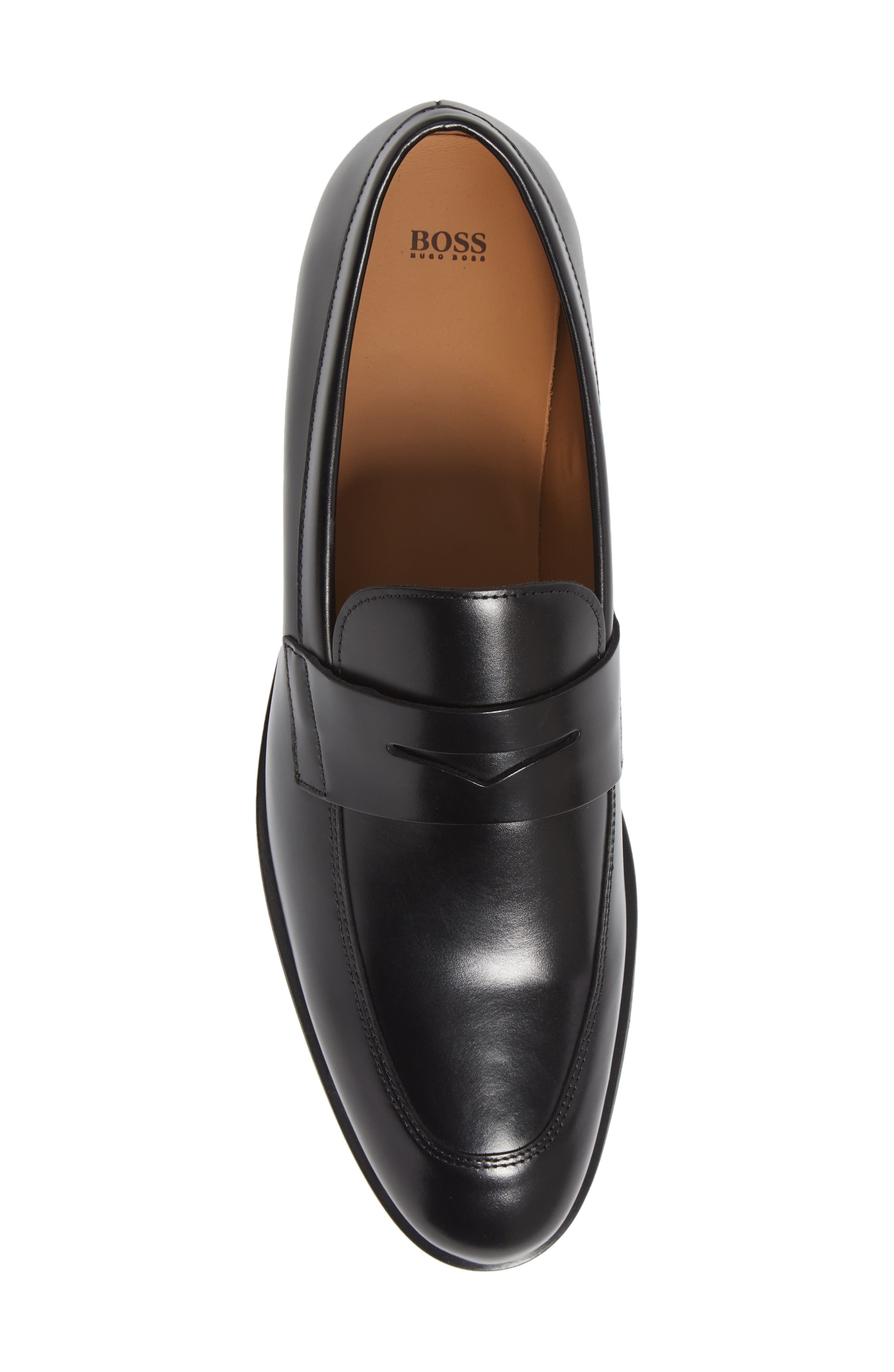 BOSS Eastside Penny Loafer, Alternate, color, Black