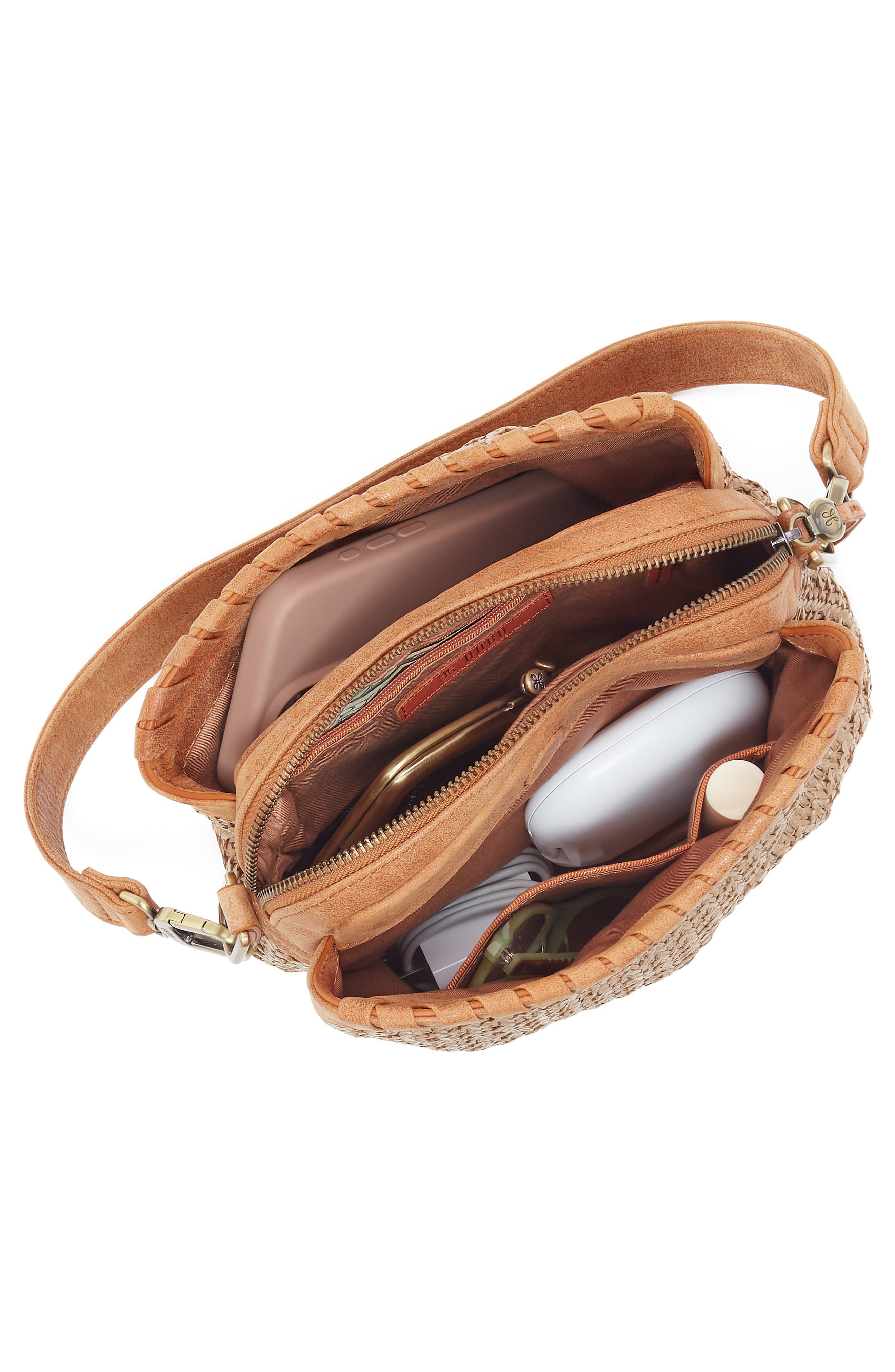 HOBO Starr Convertible Straw Shoulder Bag, Alternate, color, Meadow Woven Straw