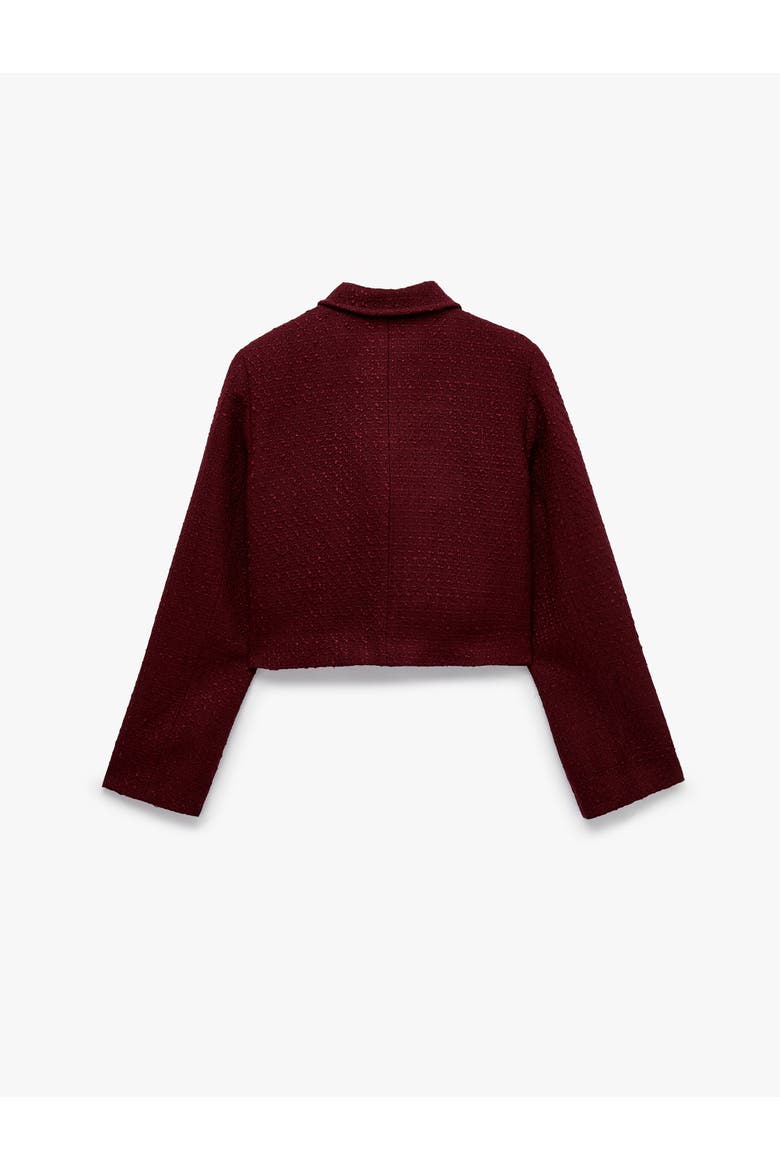 Tweed Jacket, Alternate, color, BORDEUX