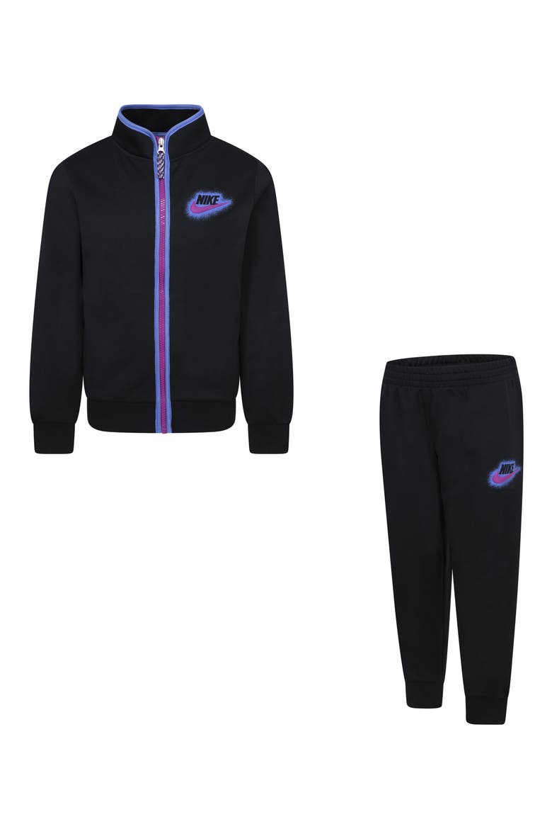 Kids' Powder Play Dri-FIT Jacket & Joggers Set, Alternate, color, BLACK