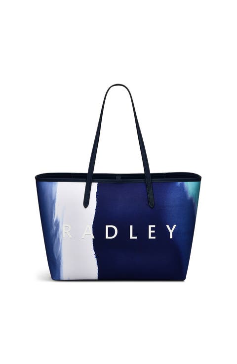 Shouthwell Gardens - Stripe Large Open Tote Bag