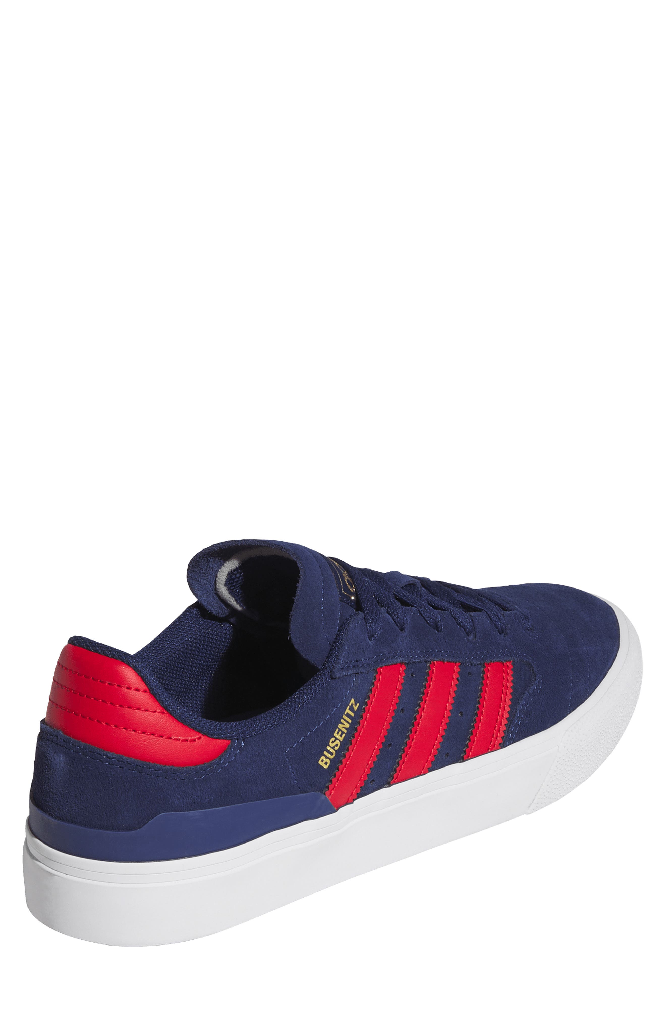 Busenitz Vulc II Skater Shoe, Alternate, color, DARK BLUE/ SCARLET/ GOLD
