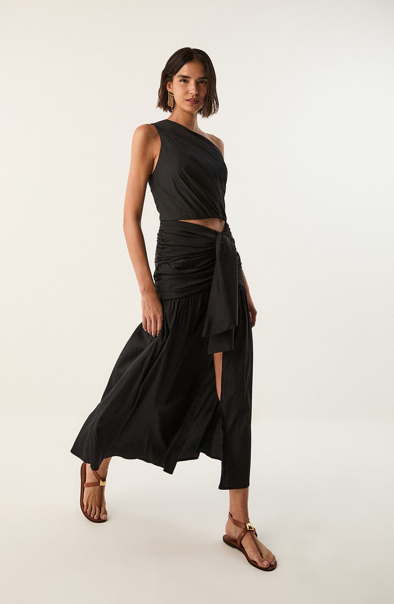 ViX Paula Hermanny ZOE LONG SKIRT, Alternate, color, Black