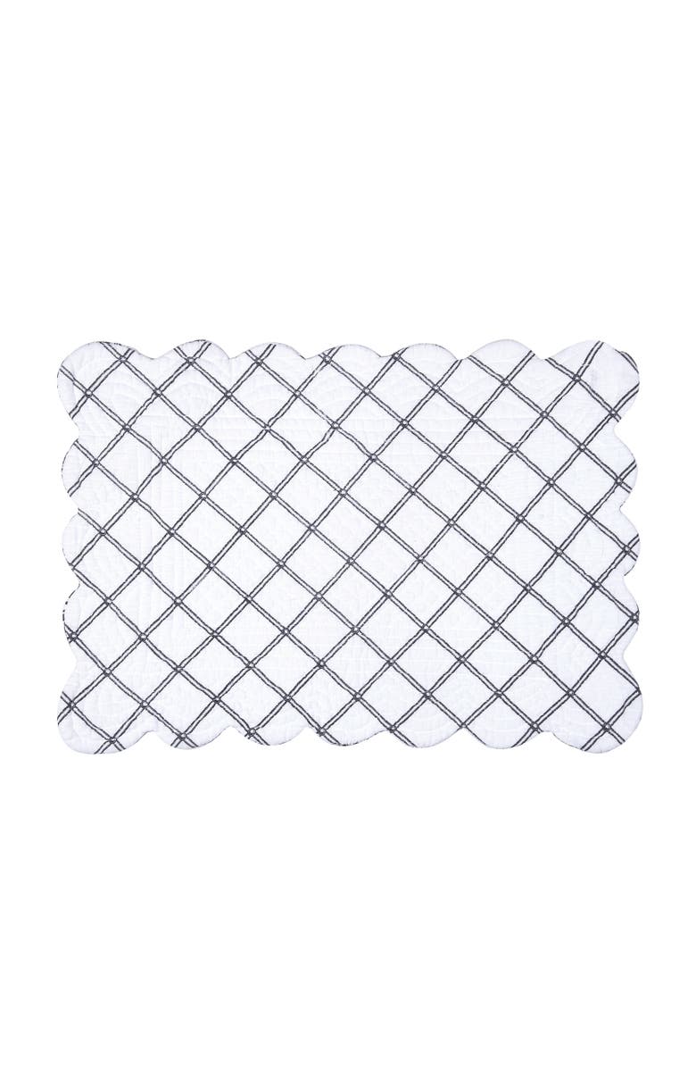 C&F Home Bleighton Black Placemats Set of 6, 13" x 19", Alternate, color, 