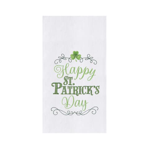 Happy St. Patrick's Day Flour Sack Kitchen Dishtowel