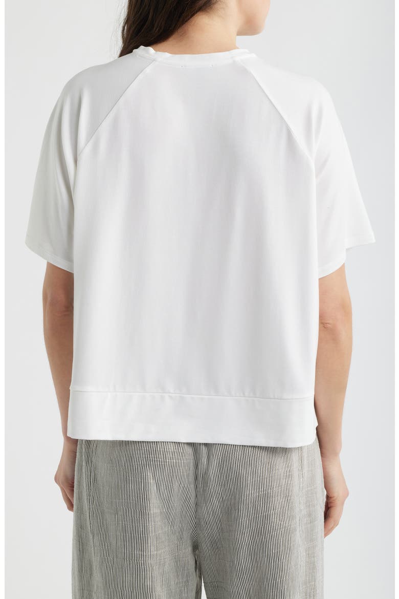 Short Sleeve Crewneck Top, Alternate, color, WHITE