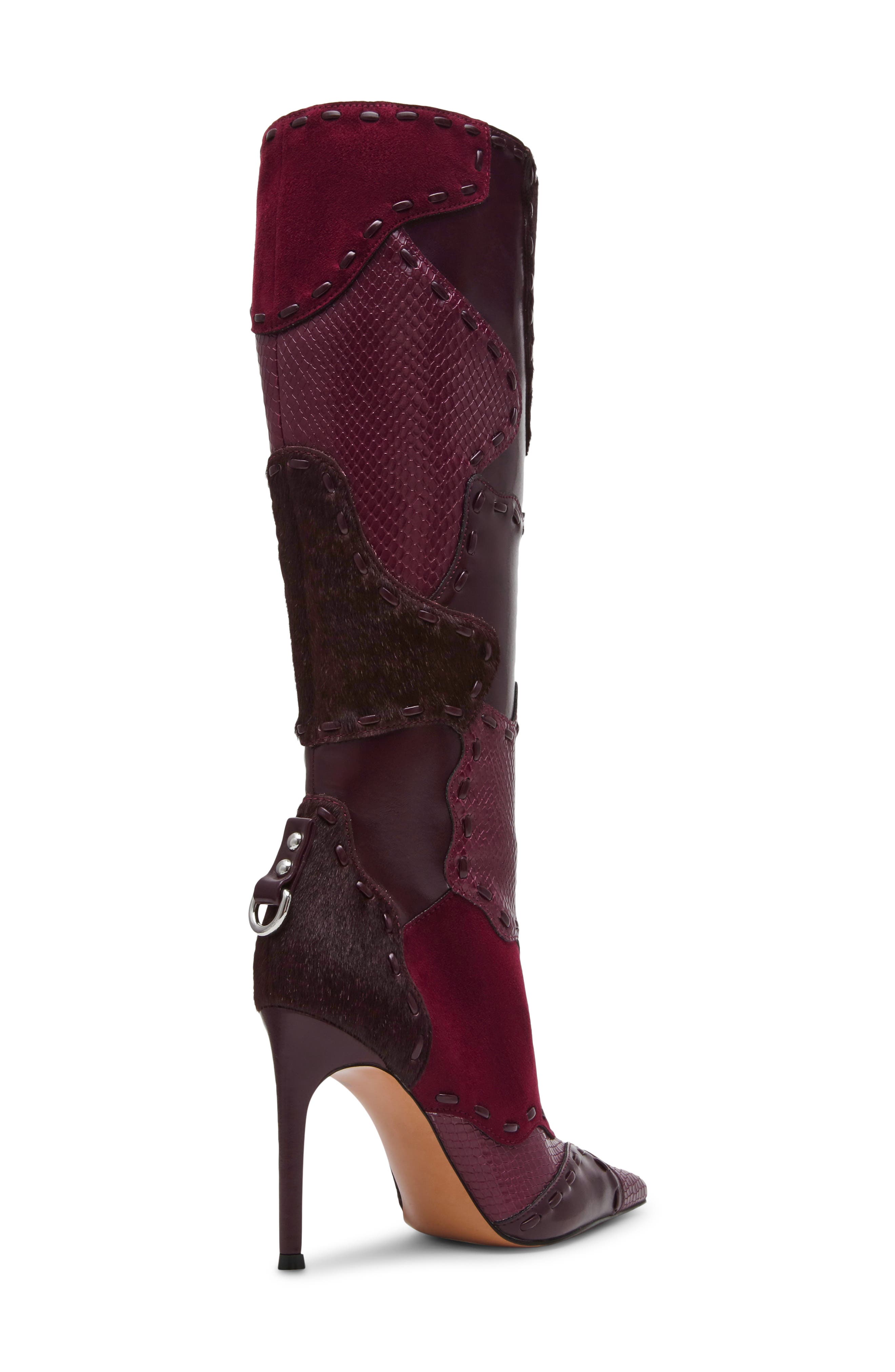 Revive Knee High Boot, Alternate, color, BURGUNDY MULTI