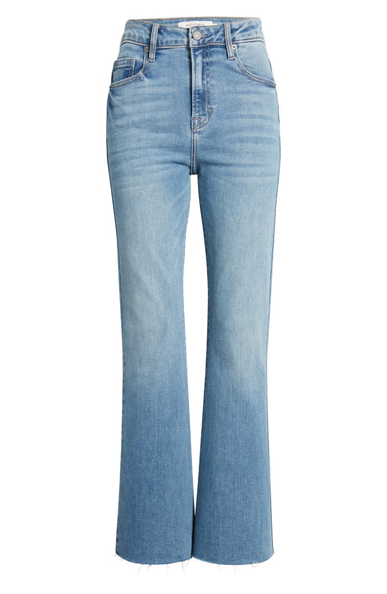 HIDDEN JEANS Raw Hem Bootcut Jeans, Alternate, color,