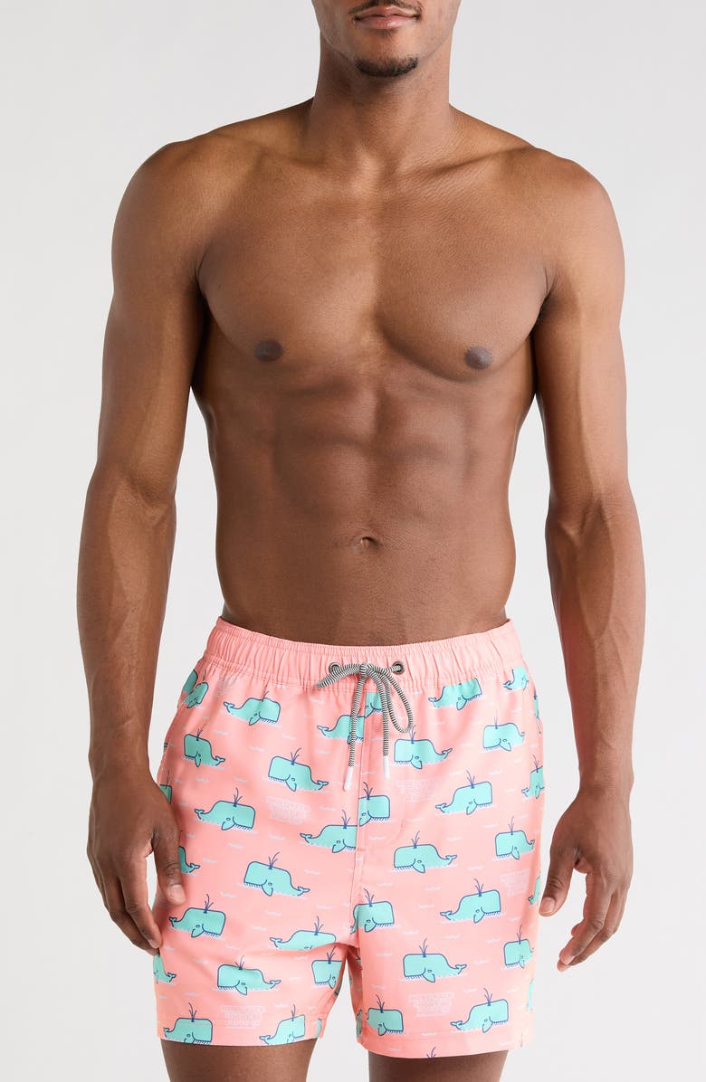 Party Pants Moby 2.0 Swim Trunks, Main, color, Pink