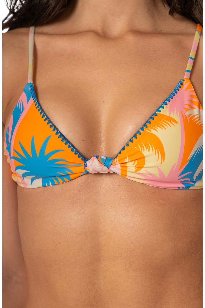 Solar Bliss Reversible Sahara Bikini Top, Alternate, color, OPEN YELLOW