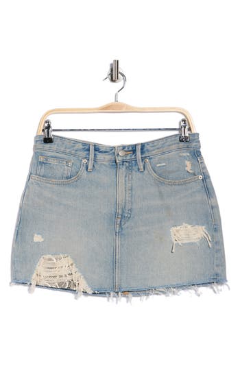 Good American The Khlo Denim Miniskirt