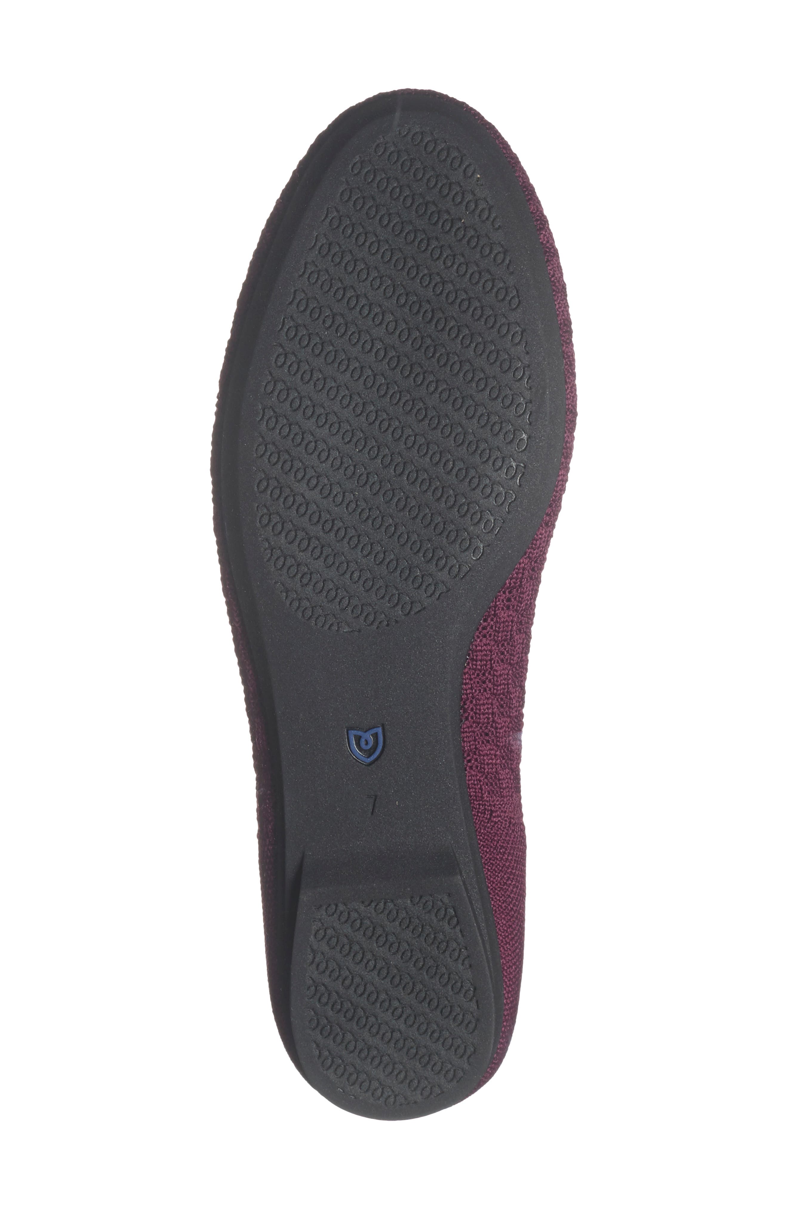 Lounge Knit Flat, Alternate, color, PLUM BASKETWEAVE
