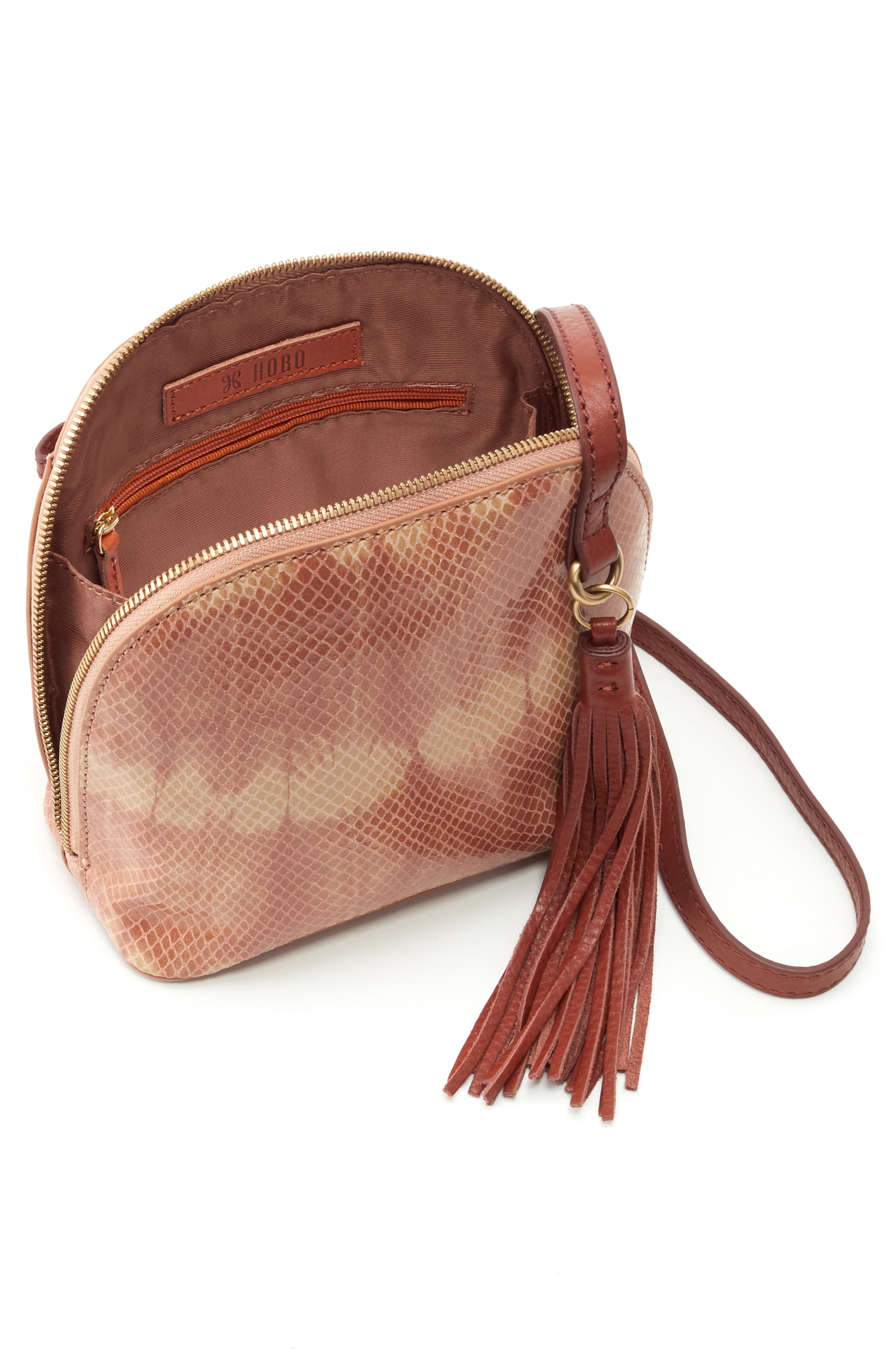 Nash Calfskin Leather Crossbody Bag, Alternate, color, DESERT TIE DYE