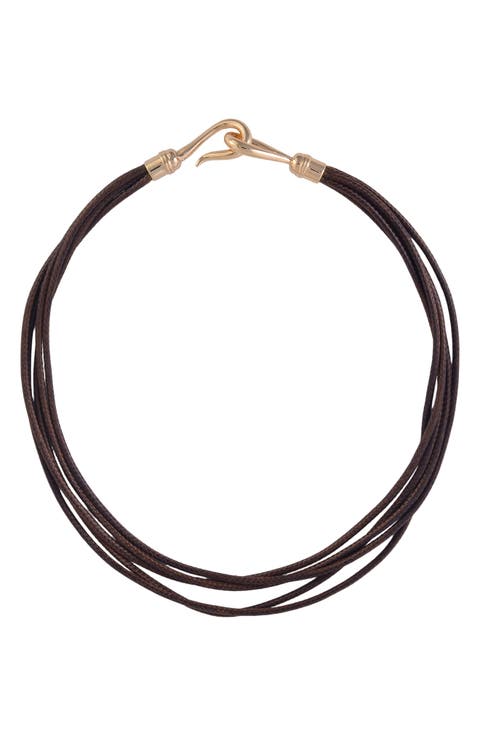 Suede Layered Necklace