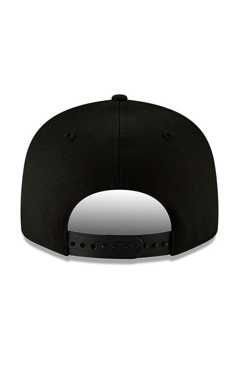 New Era Men's New Era Black Philadelphia Eagles Black On Black 9FIFTY Adjustable Hat, Alternate, color, Black