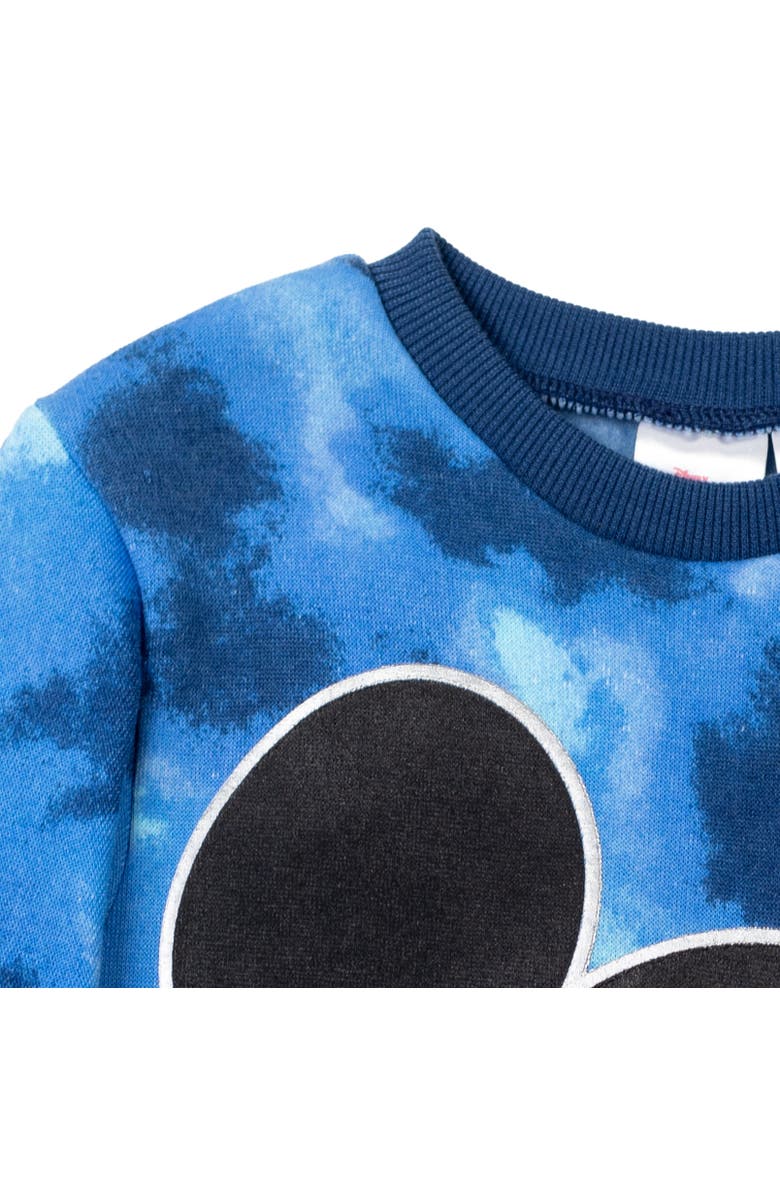 Disney Mickey Mouse & Friends Fleece Sweatshirt & Pants Set, Alternate, color, Mickey Mouse Blue