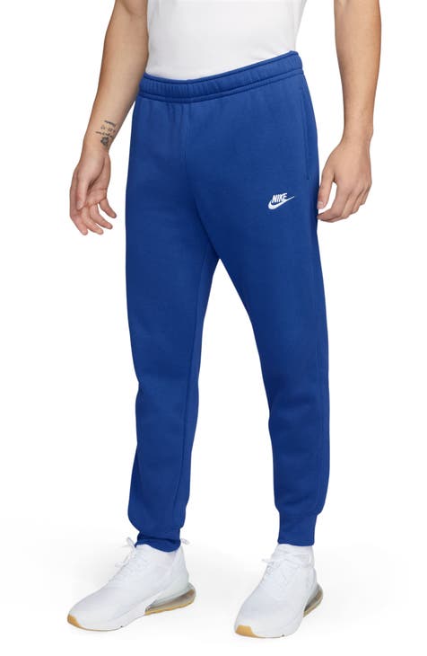 Blue joggers mens sale