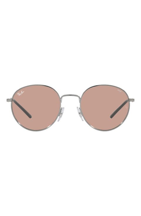 50mm Evolve Photochromic Small Round Sunglasses