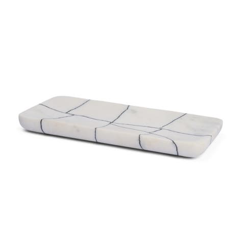 Tratto Rectangular Marble Decorative Tray