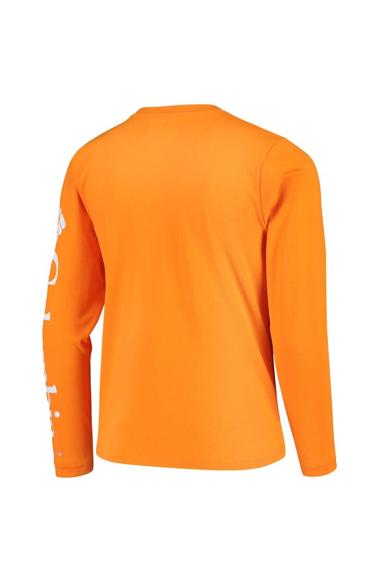 Columbia Youth Tennessee Orange Tennessee Volunteers PFG Terminal Tackle Long Sleeve Omni-Shade T-Shirt, Alternate, color, 