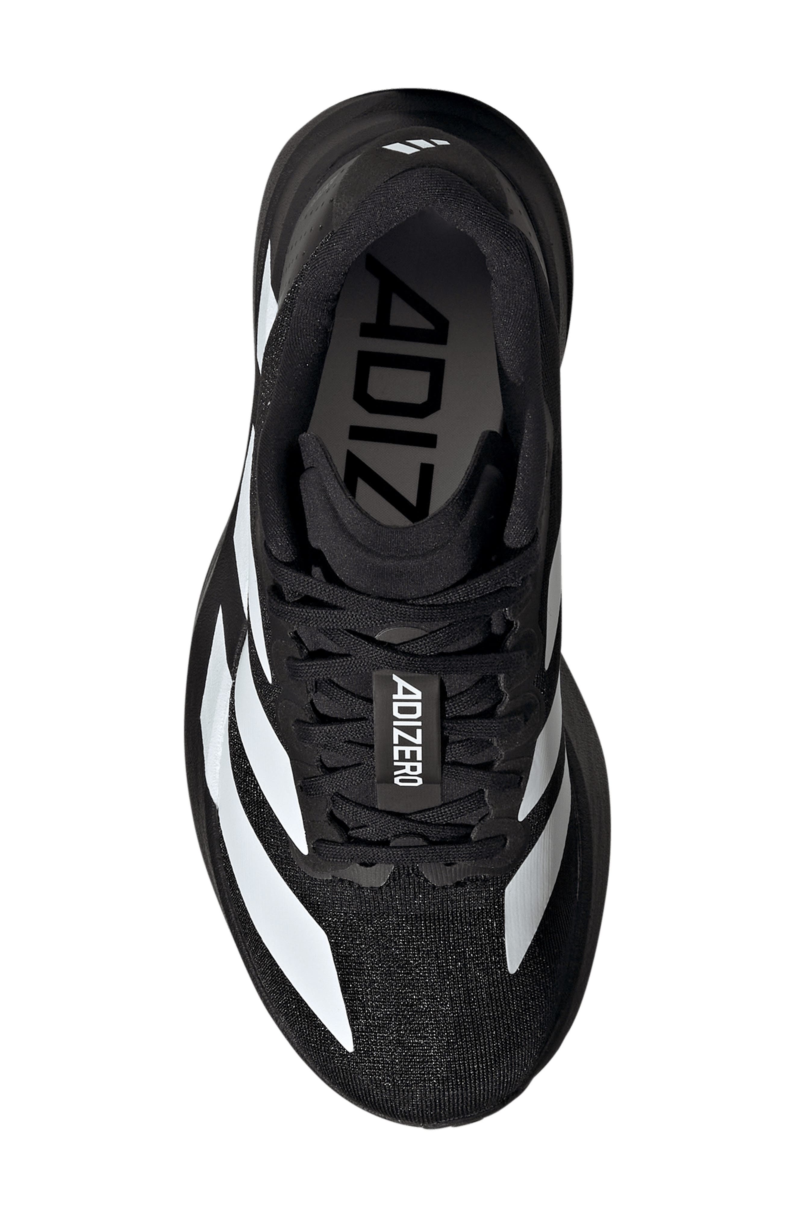 adidas Kids' Adizero Evo SL Running Shoe, Alternate, color, Core Black/ White/ Carbon