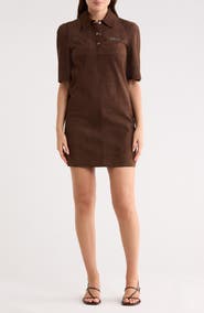 Longchamp Lambskin Suede Dress