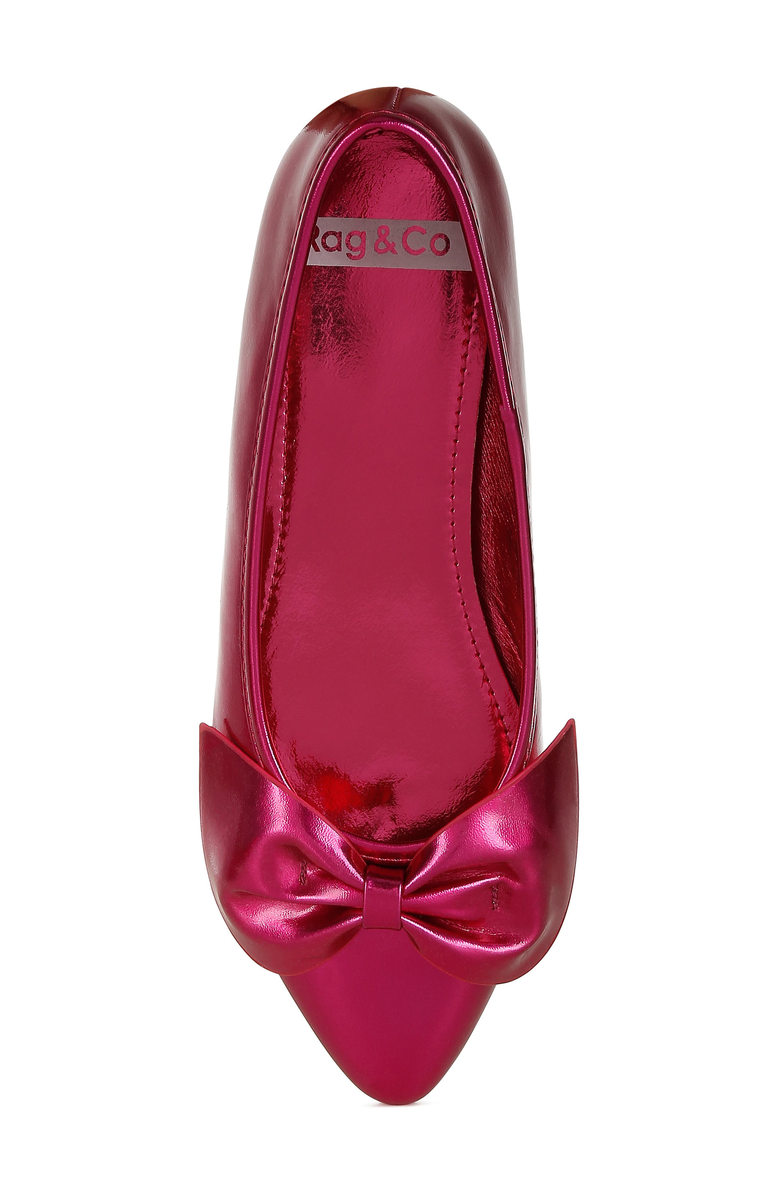 Bromelia Water Repellent Bow Flat, Alternate, color, FUCHSIA
