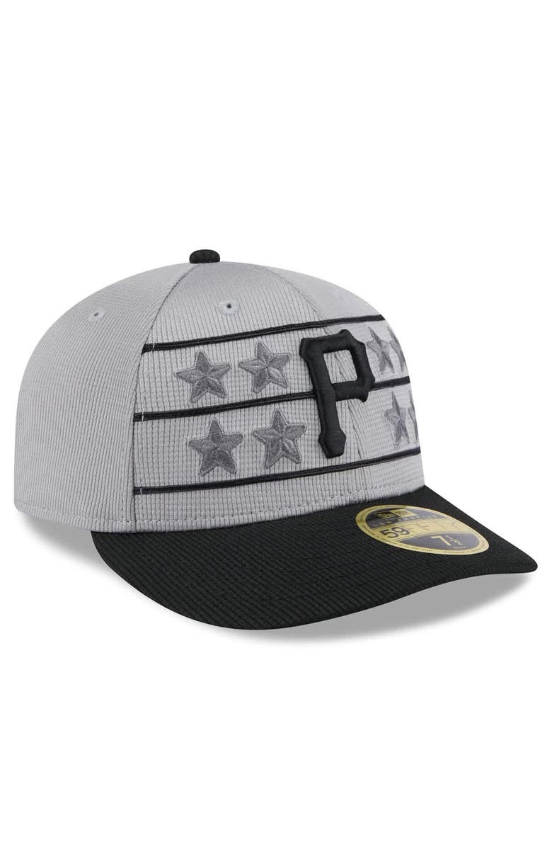 New Era Men's New Era  Gray/Black Pittsburgh Pirates 2025 Batting Practice Low Profile 59FIFTY Fitted Hat, Alternate, color, Gray