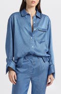 Derek Lam 10 Crosby Lorina Boarder Stripe Shirt