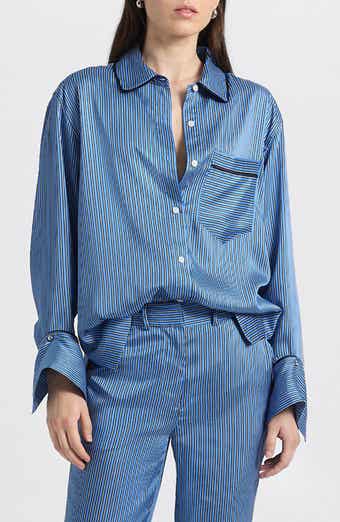 Derek Lam 10 Crosby Lorina Boarder Stripe Shirt