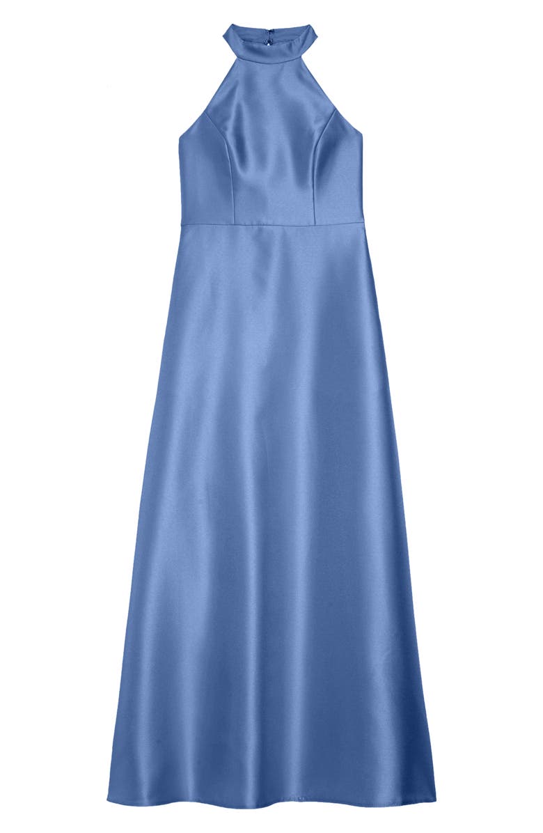 Dessy Collection High Neck Junior Bridesmaid Dress, Main, color, 