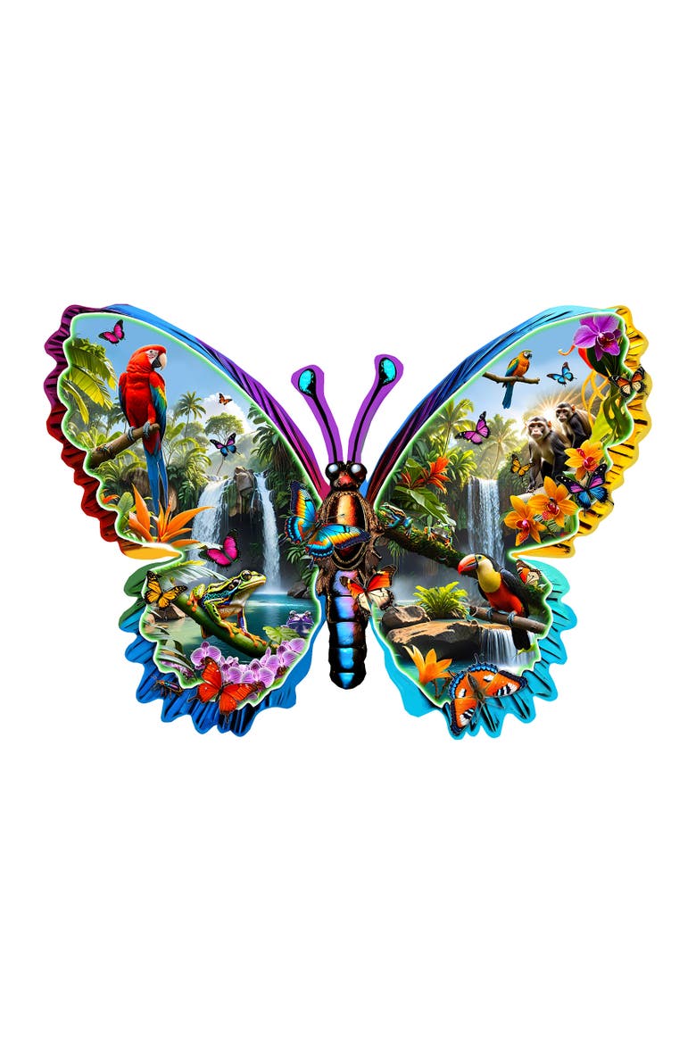 Forest Creatures 1000 piece Jigsaw Puzzle for Adults Special Shape, Alternate, color, Multicolor